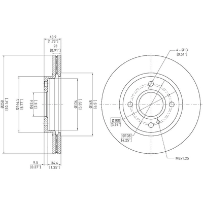 Disque de frein � disque avant by DYNAMIC FRICTION COMPANY - 600-54063 pa4