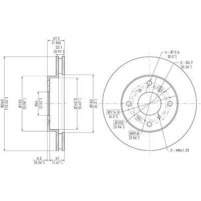 Front Disc Brake Rotor by DYNAMIC FRICTION COMPANY - 600-59023 pa4