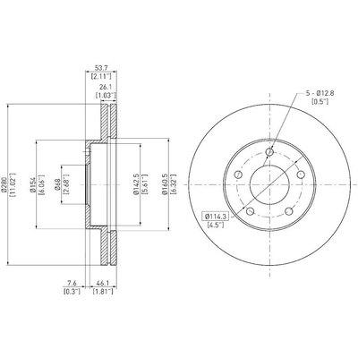 Front Disc Brake Rotor by DYNAMIC FRICTION COMPANY - 600-67033 pa3