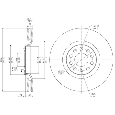 Front Disc Brake Rotor by DYNAMIC FRICTION COMPANY - 600-73036 pa2