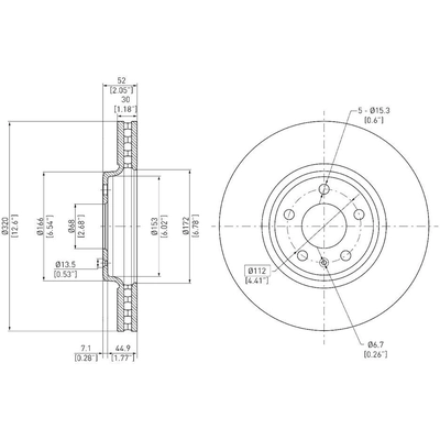 Front Disc Brake Rotor by DYNAMIC FRICTION COMPANY - 600-73057 pa4