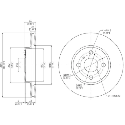 Front Disc Brake Rotor by DYNAMIC FRICTION COMPANY - 600-76078 pa3