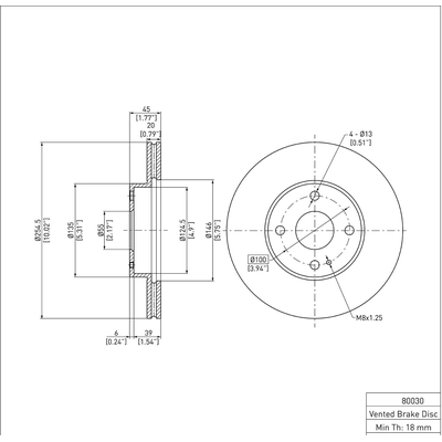 DYNAMIC FRICTION COMPANY - 600-80030 - Disc Brake Rotor pa2