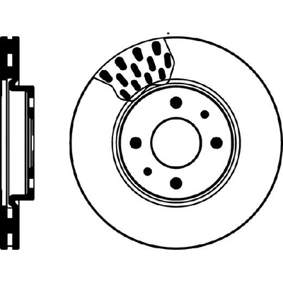 Disque de frein à disque avant (lot de 2) par HELLA PAGID - 355103971 pa1