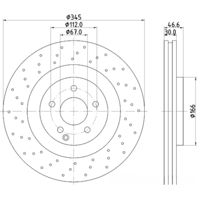 HELLA PAGID - 355110132 - Disc Brake Rotor pa1