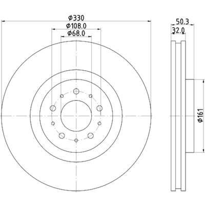 HELLA PAGID - 355115592 - Disc Brake Rotor pa1