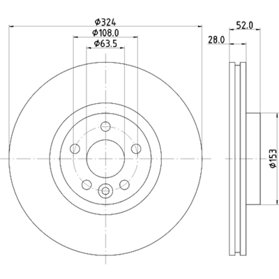 HELLA PAGID - 355126661 - Disc Brake Rotor pa1