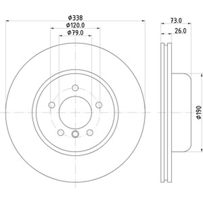 HELLA PAGID - 355132771 - Disc Brake Rotor pa1