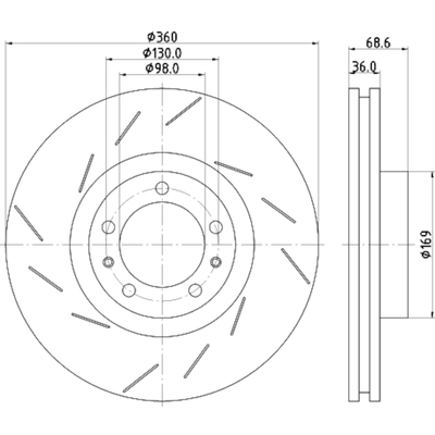 HELLA PAGID - 355133631 - Disc Brake Rotor pa1