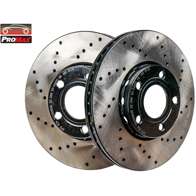 Front Disc Brake Rotor (Pack of 2) by PROMAX - 22-34055 pa1