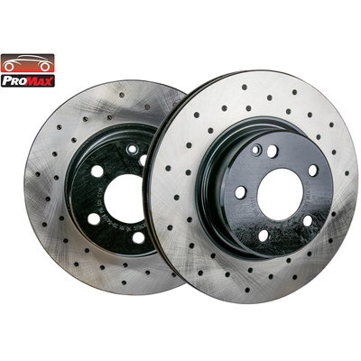 Front Disc Brake Rotor (Pack of 2) by PROMAX - 22-34254 pa1