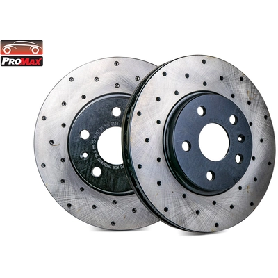 Front Disc Brake Rotor (Pack of 2) by PROMAX - 22-55157 pa1