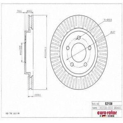 Front Disc Brake Rotor by ULTRA - 53120 pa8