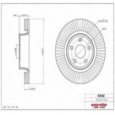 Front Disc Brake Rotor by ULTRA - 53162 pa8