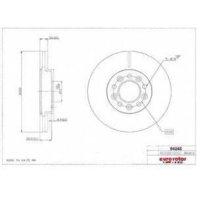 Front Disc Brake Rotor by ULTRA - 54240 pa1