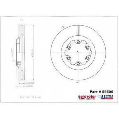 Front Disc Brake Rotor by ULTRA - 55500 pa1
