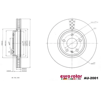 ULTRA - AU2001 - Front Disc Brake Rotor pa1