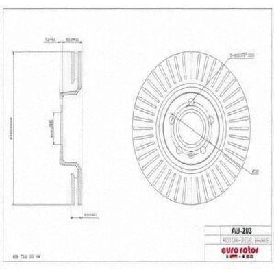 Disque de frein à disque avant by ULTRA - AU283 pa8