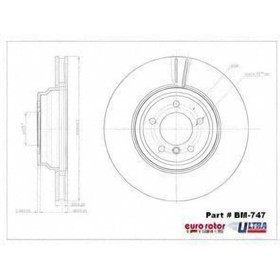 Front Disc Brake Rotor by ULTRA - BM747 pa1