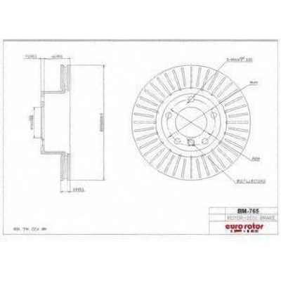 Front Disc Brake Rotor by ULTRA - BM765 pa1