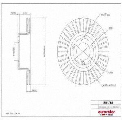 Front Disc Brake Rotor by ULTRA - BM765 pa2