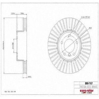 Front Disc Brake Rotor by ULTRA - BM767 pa2