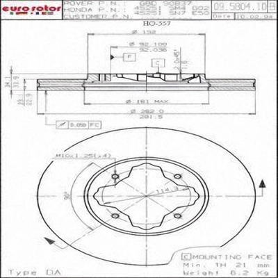 Front Disc Brake Rotor by ULTRA - HO557 pa2