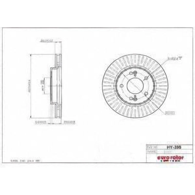 Front Disc Brake Rotor by ULTRA - HY395 pa1