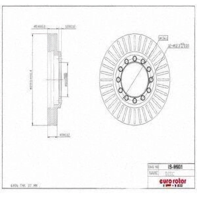 Front Disc Brake Rotor by ULTRA - IS9901 pa8