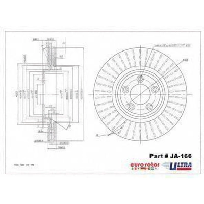 Front Disc Brake Rotor by ULTRA - JA166 pa1