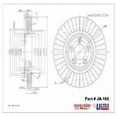 Front Disc Brake Rotor by ULTRA - JA166 pa2