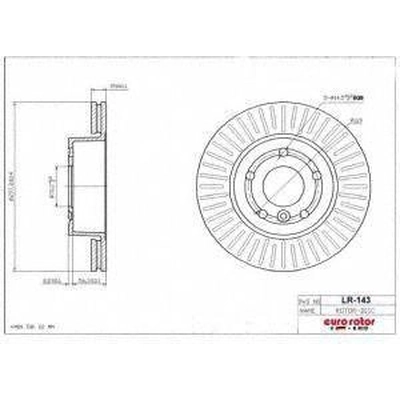 Front Disc Brake Rotor by ULTRA - LR143 pa1