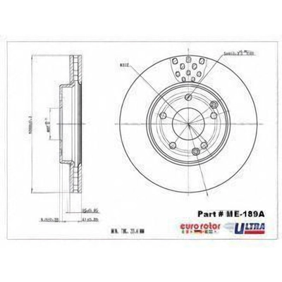 Front Disc Brake Rotor by ULTRA - ME189A pa1