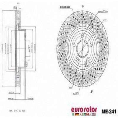 Front Disc Brake Rotor by ULTRA - ME241 pa7