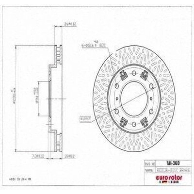 Front Disc Brake Rotor by ULTRA - MI360 pa8