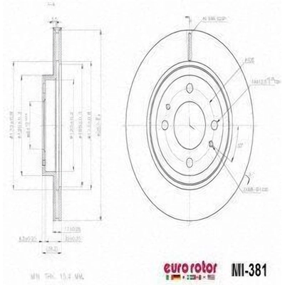 Front Disc Brake Rotor by ULTRA - MI381 pa6