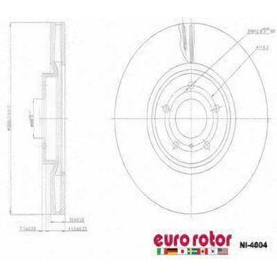 Front Disc Brake Rotor by ULTRA - NI4004 pa1