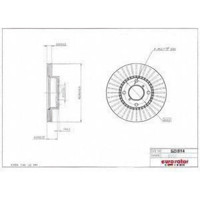 Front Disc Brake Rotor by ULTRA - SZ814 pa1