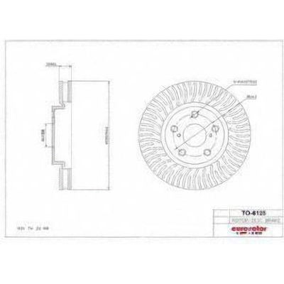 Front Disc Brake Rotor by ULTRA - TO6125 pa1