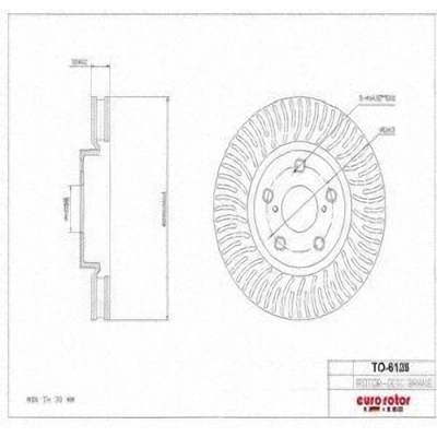 Front Disc Brake Rotor by ULTRA - TO6125 pa2