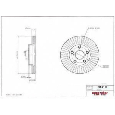 Front Disc Brake Rotor by ULTRA - TO6146 pa1