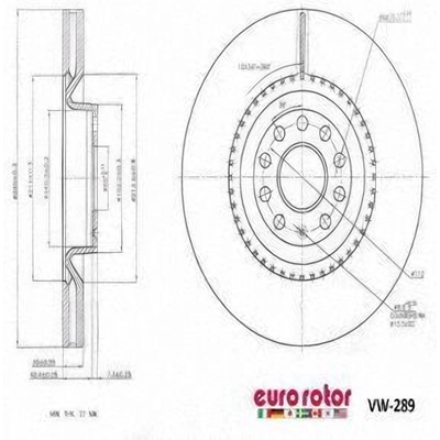 Front Disc Brake Rotor by ULTRA - VW289 pa1