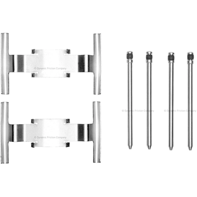 Ensemble de matériel pour disque avant par DYNAMIC FRICTION COMPANY - 340-54082 pa1