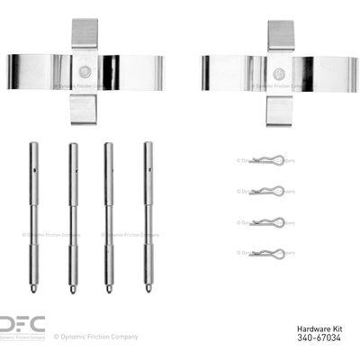 Front Disc Hardware Kit by DYNAMIC FRICTION COMPANY - 340-67034 pa2