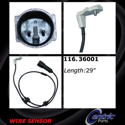 Front Disc Pad Sensor Wire by CENTRIC PARTS - 116.36001 pa6