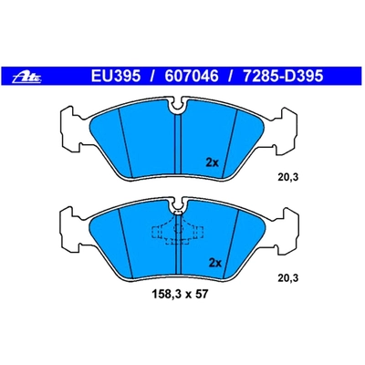 Front Disc Pads by ATE - 607046 pa2