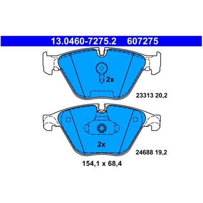 Front Disc Pads by ATE - 607275 pa4