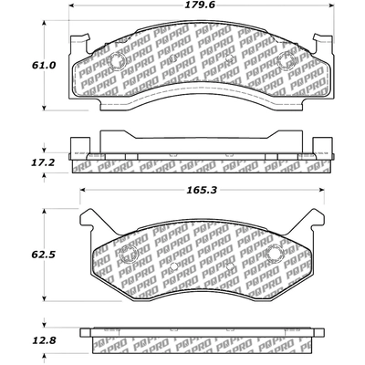 Front Disc Pads by CENTRIC PARTS - 500.01230 pa9