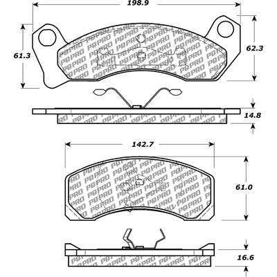 Front Disc Pads by CENTRIC PARTS - 500.02000 pa1