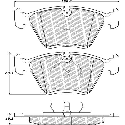 Front Disc Pads by CENTRIC PARTS - 500.03940 pa2
